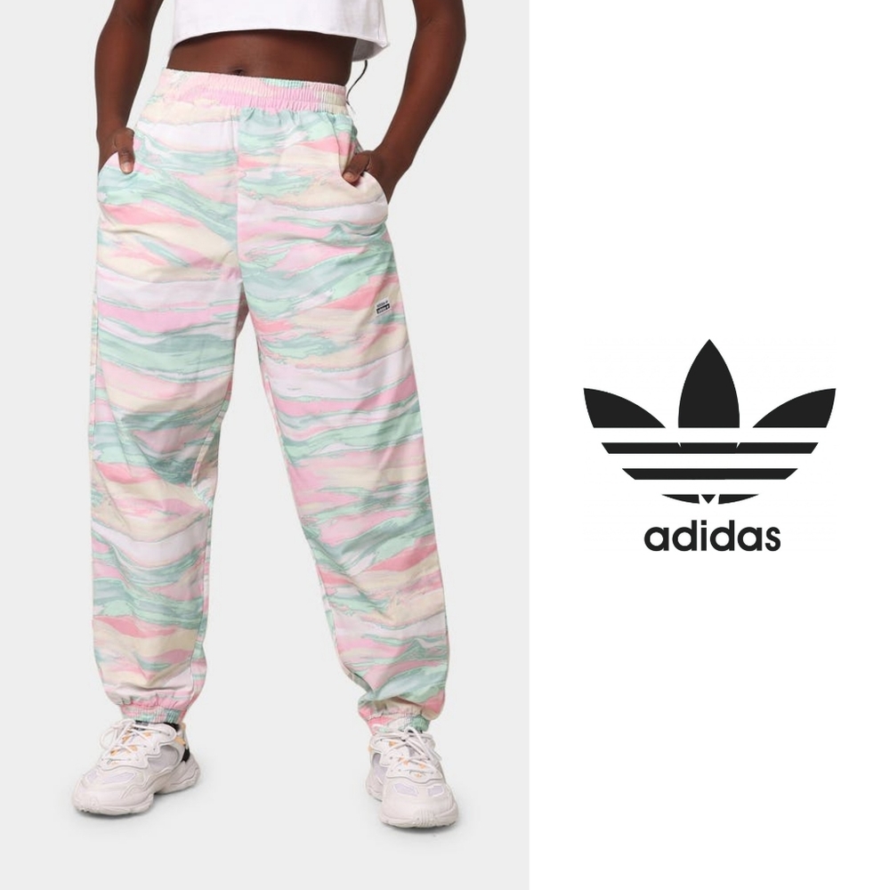 NWT Adidas R.Y.V track pants size XS marbled pastels